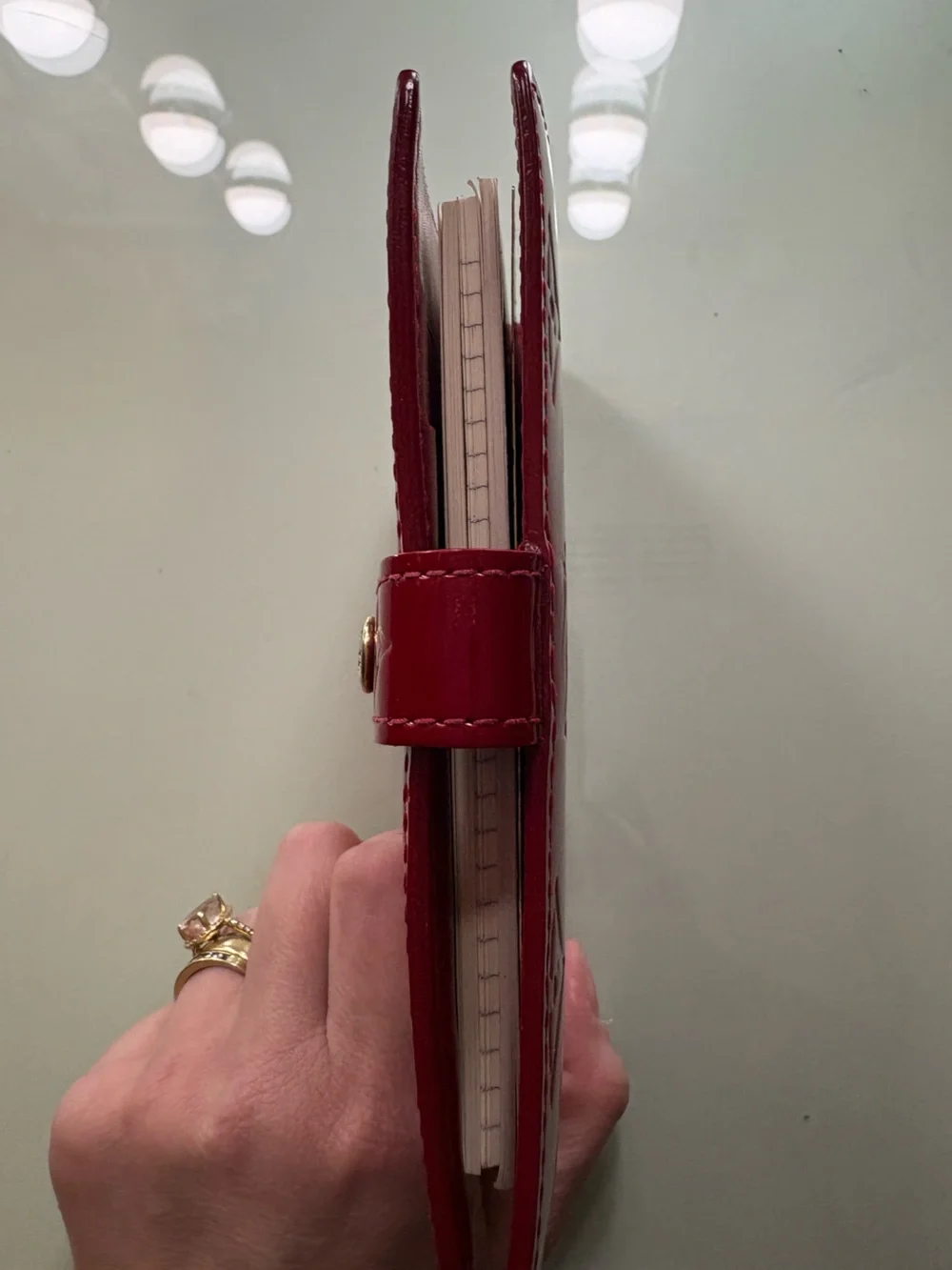 Louis Vuitton LV Red Vernis PM Agenda Planner EUC